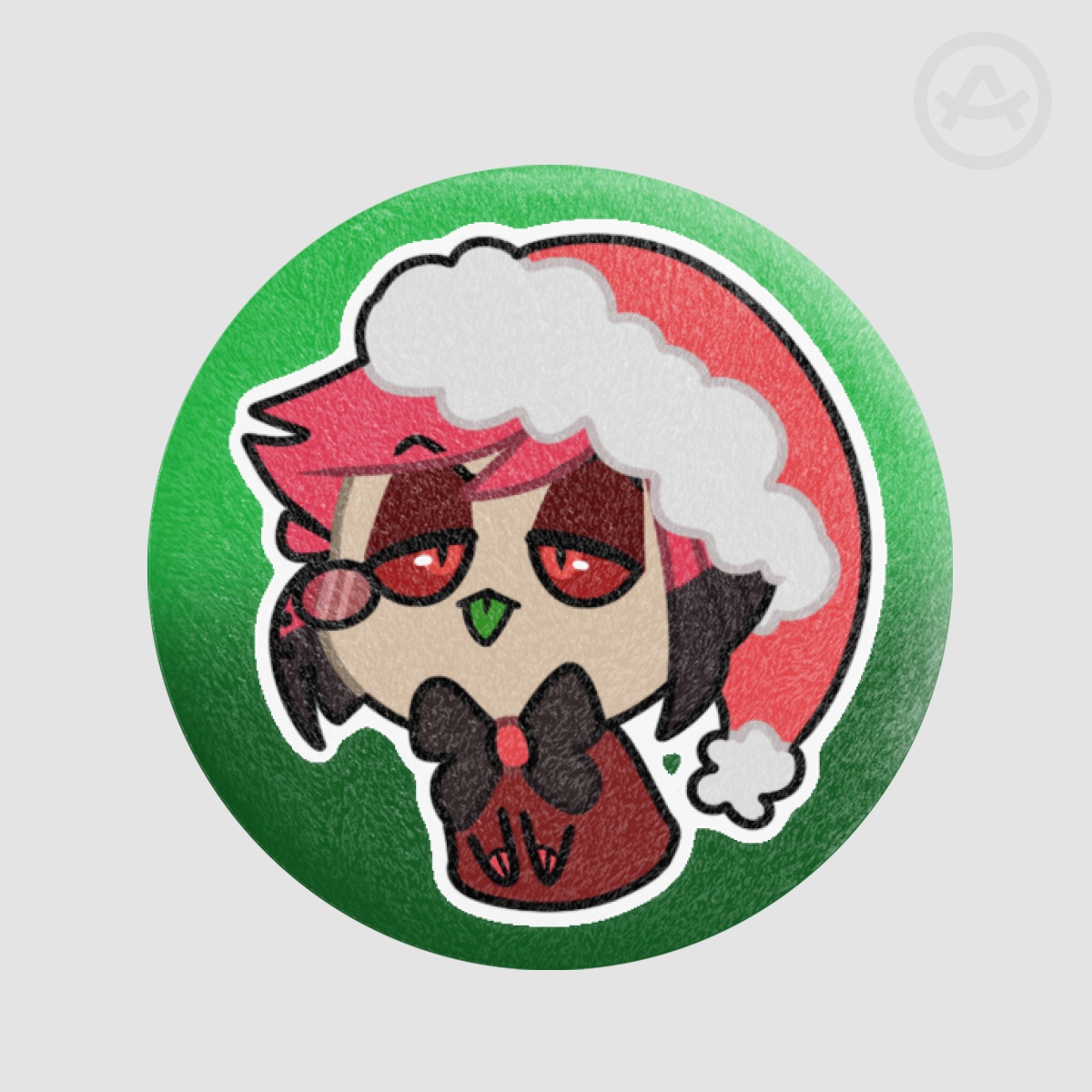 Lil Santa Alastor | Plush Badges