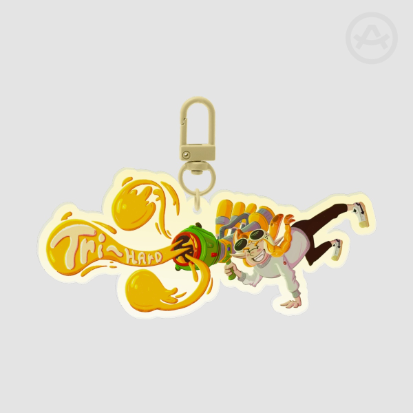 Tri-Hard! - Trizooka Clear Acrylic Keychain