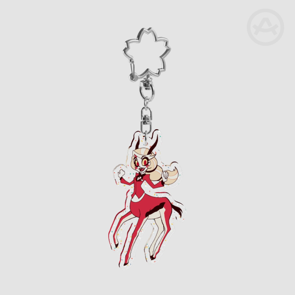Charlie Morningstar Gazelle Centaur Glitter Acrylic Keychains