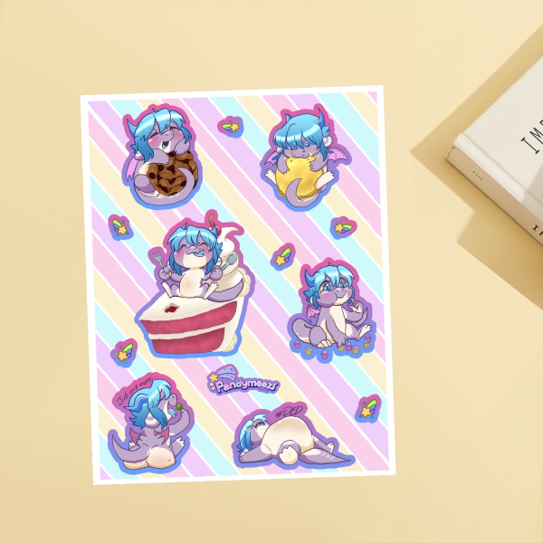 Cakes n Cookies Matte Paper Stickers Sheet