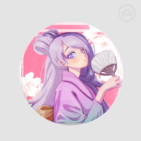 Shizune - Plush Badge Fridge Magnet