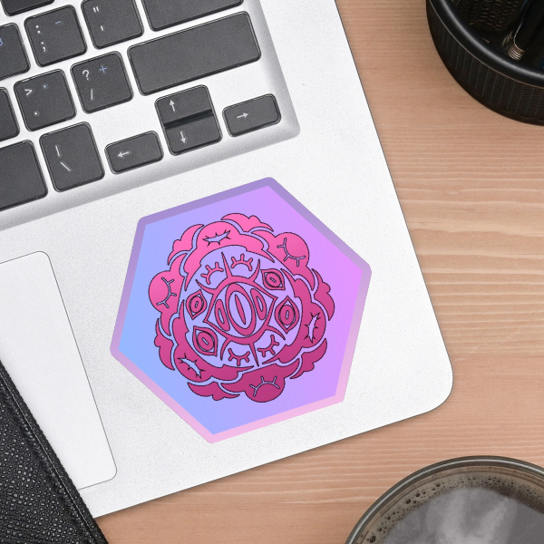 Sloth Seven Sins Colored Edge Die Cut Sticker