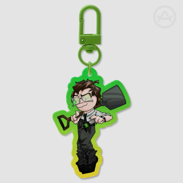 Herbert West Wooden Keychain (Re-Animator)