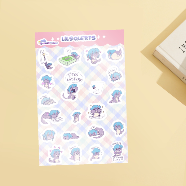Lil Squirts Fruu Paper Stickers Sheet