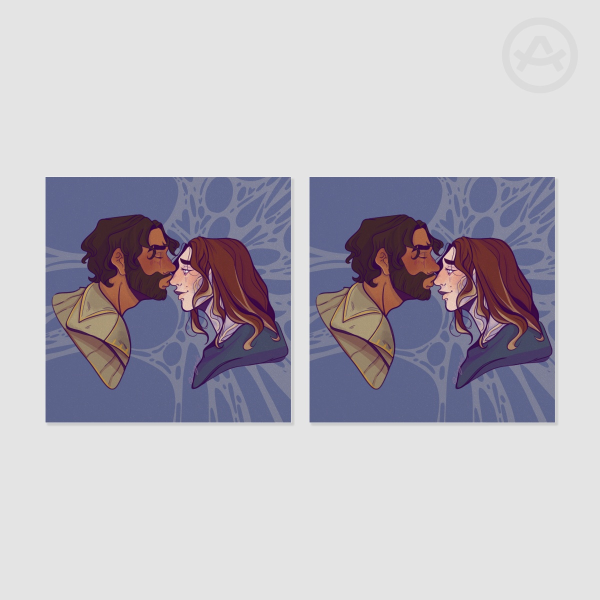 Nose kiss Jayvik - Two sided Print