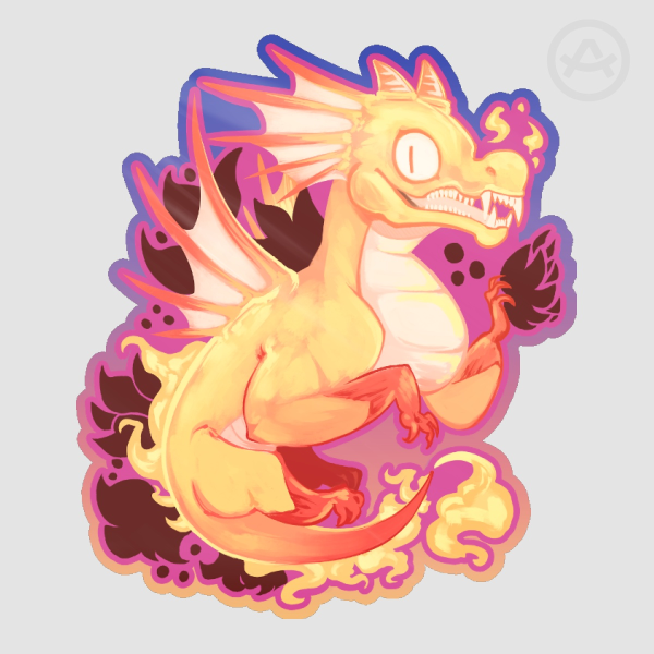 Salamander Die Cut Sticker