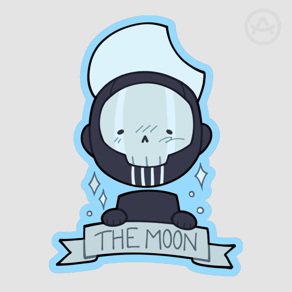 Moon Ghost | Die Cut Sticker