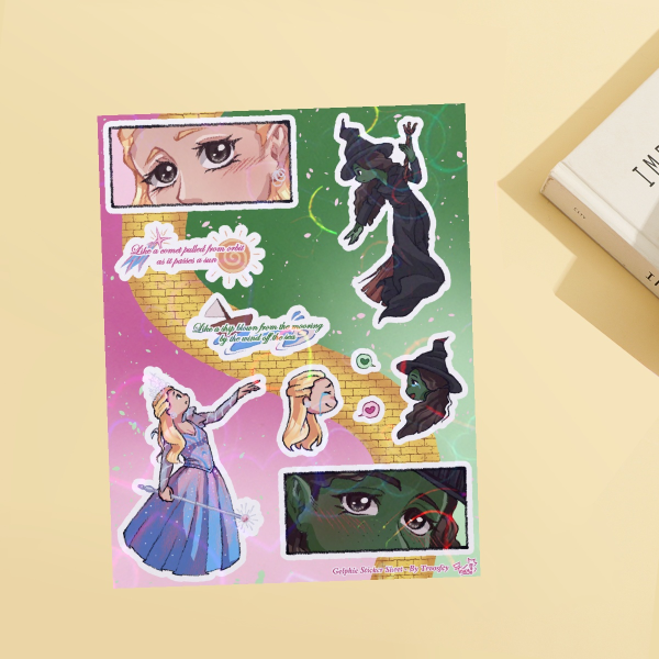 WICKED Gelphie Stickers Sheet