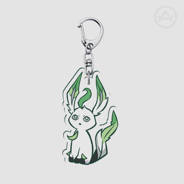 Pride Leafeon (Aromantic) - Keychain