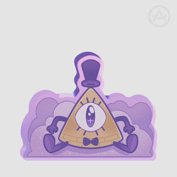 Bill Cipher Dreamy Thick Acrylic Standee