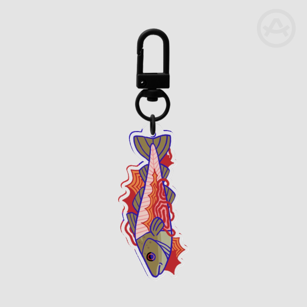 FISHGUTZ Clear Acrylic Keychain