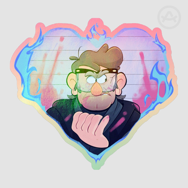 Wanted heart (Ford ver) Sticker