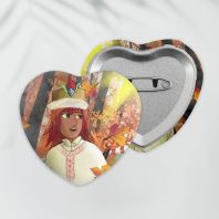 The Calling Heart Plush Badge