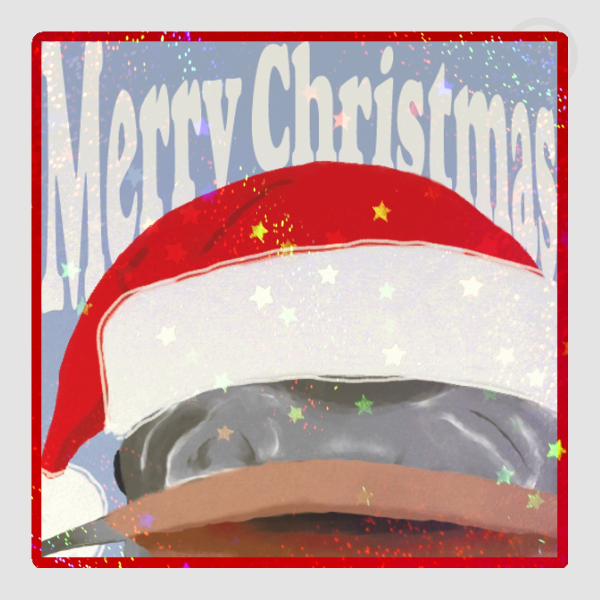 christmas fish meme v1 sticker