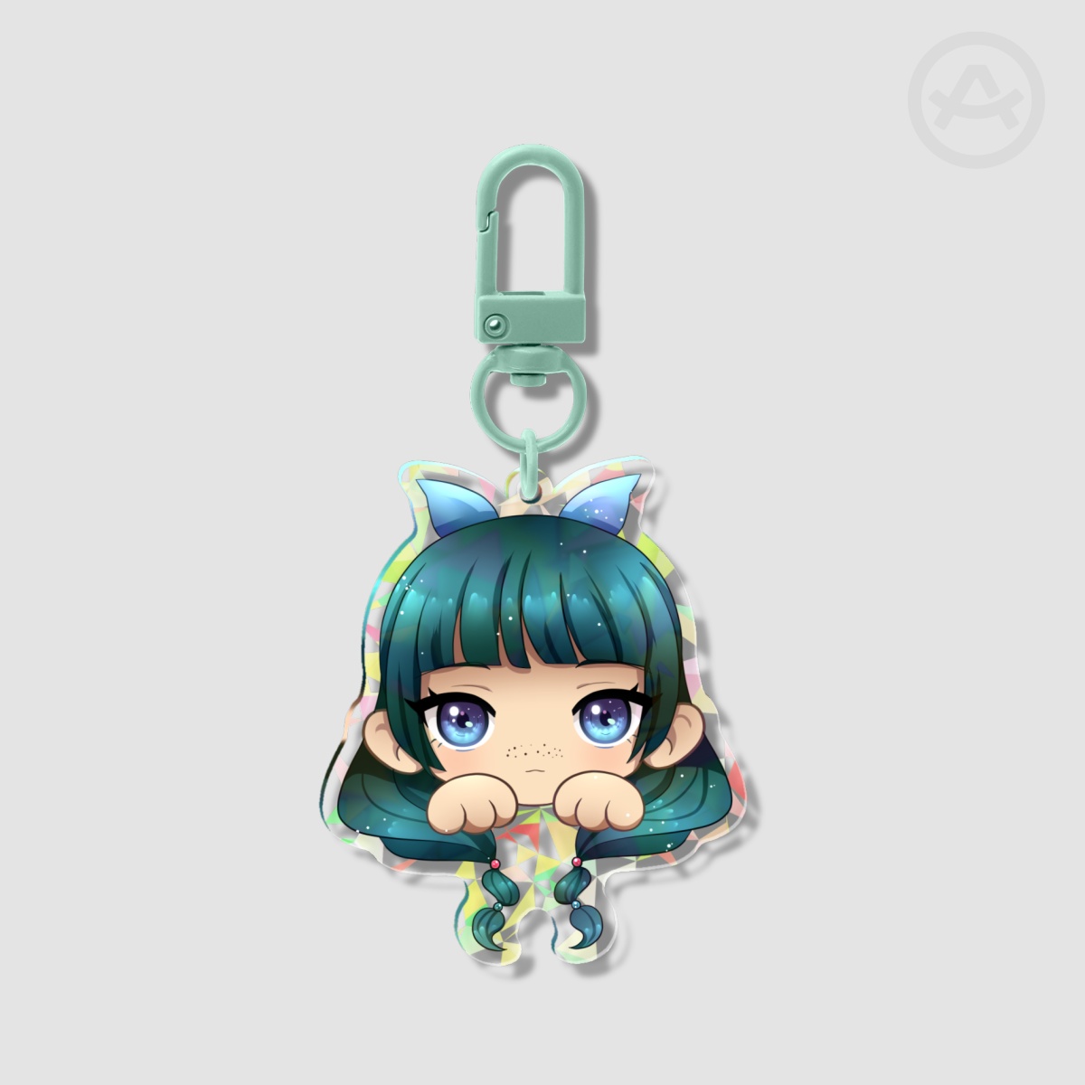 Maomao Broken Glass Acrylic Keychain