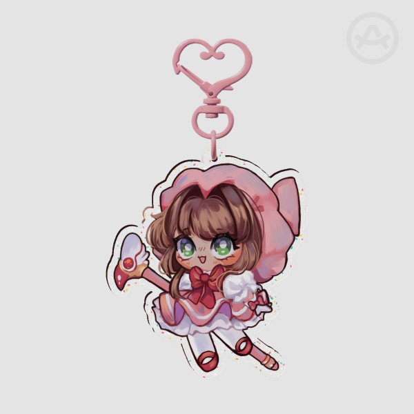 Card Captor Sakura - Glitter Acrylic Keychain