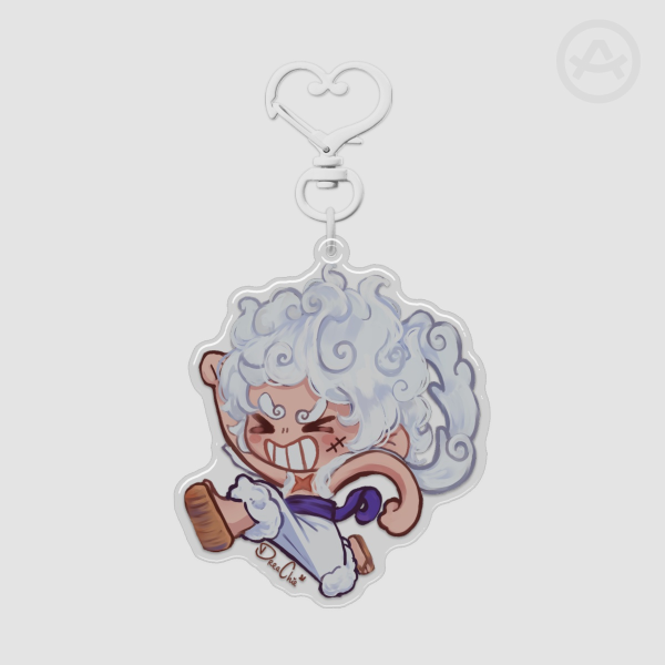 Gear 5 Luffy - Epoxy Acrylic Keychian