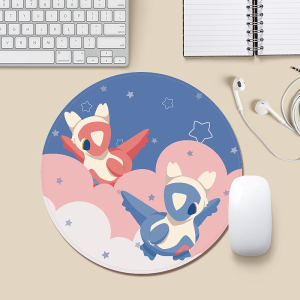 Airplane Siblings | Round Mouse Pad