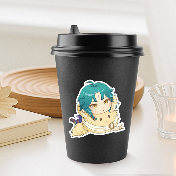 Dodoco Aether and Xiao Sticker Gloss