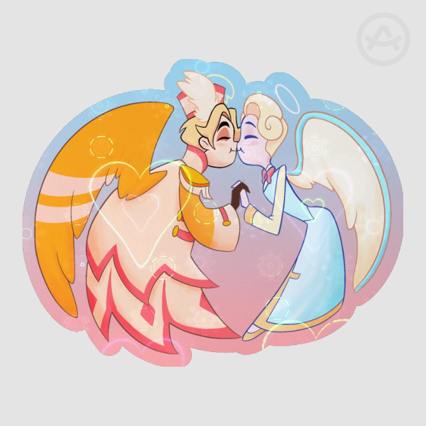 Holygates Kiss Hearts Sticker