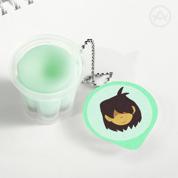 LW Kris Squishy Pudding Jelly Keychain