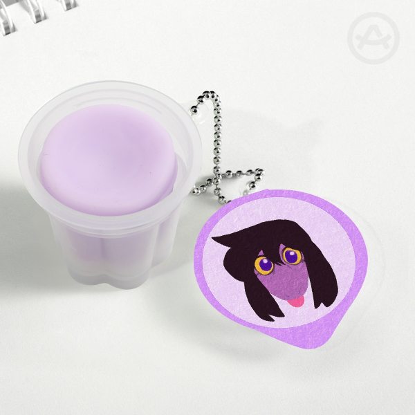 LW Susie Squishy Pudding Jelly Keychain