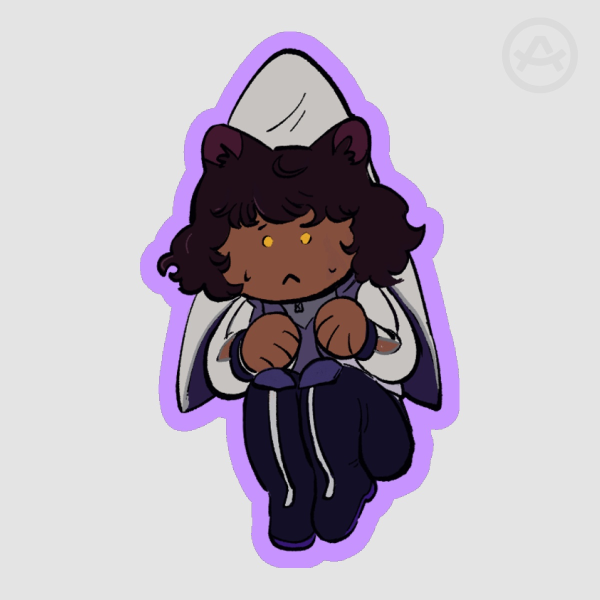 Hanging blake sticker
