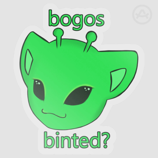 "Bogos Binted" sticker