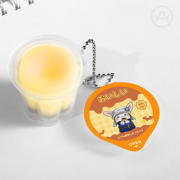 Puddingway Approved Pudding Jelly Keychain