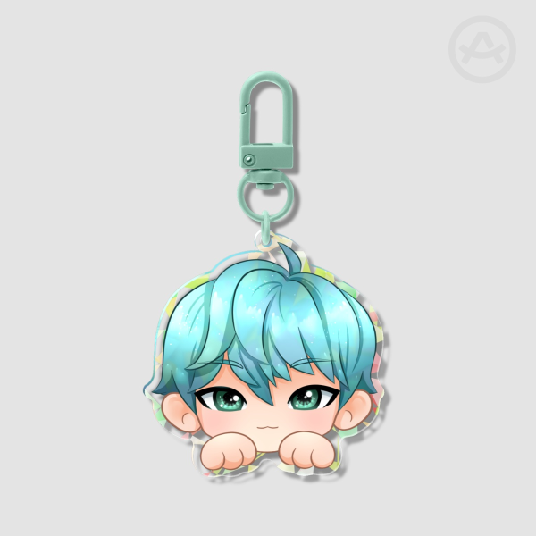Baby Saja Broken Glass Acrylic Keychain