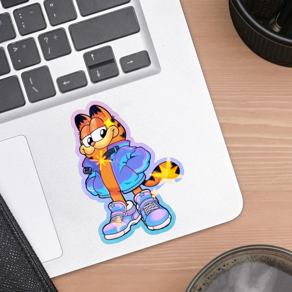 Star sparkle Cool Garf Die Cut Stickers