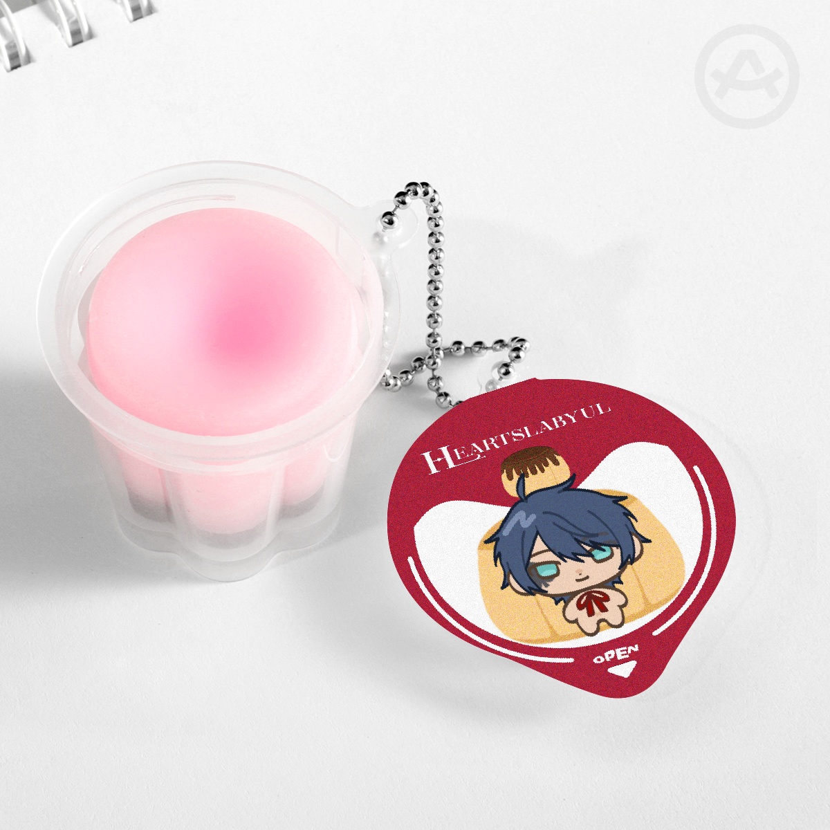 [TWST] Deuce Spade Squishy Pudding Jelly Keychain