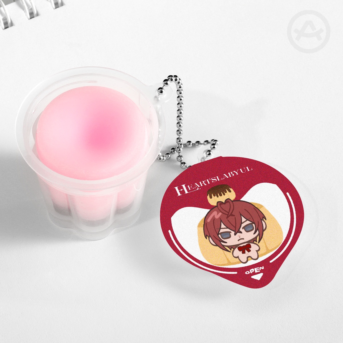 [TWST] Riddle Rosehearts Squishy Pudding Jelly Keychain