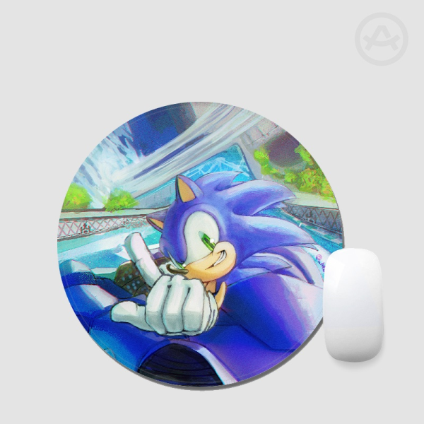 Sonic Racing Crossworlds Round Mouse Pad