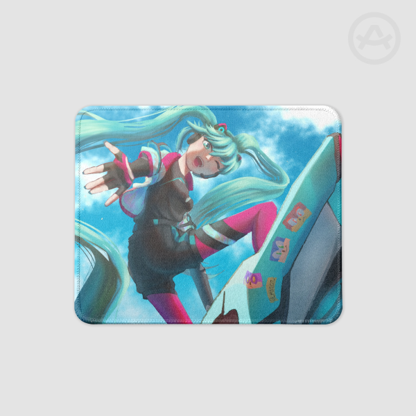Hatsune Miku Crossworld outfit Square Mouse Pad
