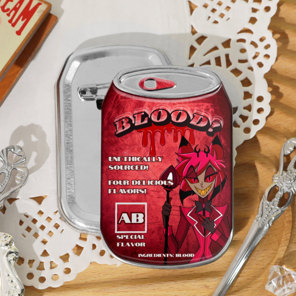 Blood! by Alastor Tin Can Pin (AB Type)