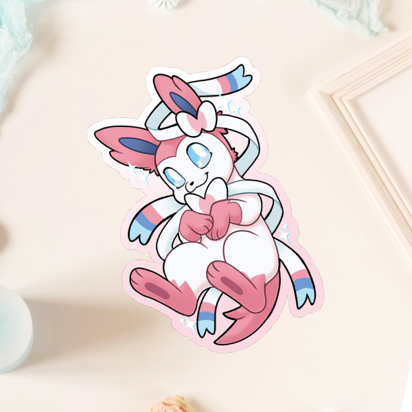 Cute Sylveon Die Cut Stickers