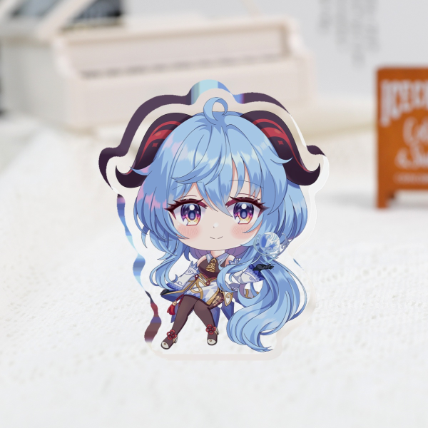 Ganyu (Genshin Impact) Thick Acrylic Stand No Base - 0.23"(60mm), 0.39"(10mm)