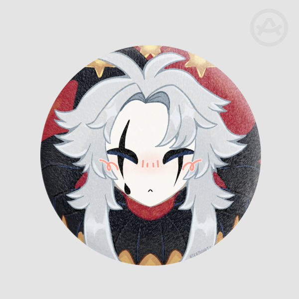 Pierrot Freak Circus Plush Badge