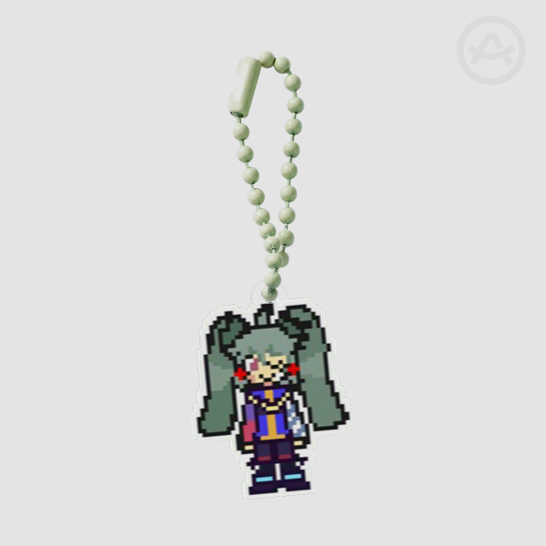 Kodoku Miku,, pixel art keychain something