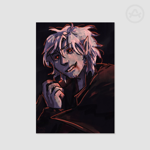 Jack Von Pyroscythe print (Vampires SMP)