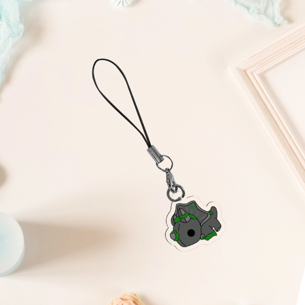 Moss Kissed Dino Acrylic Keychain