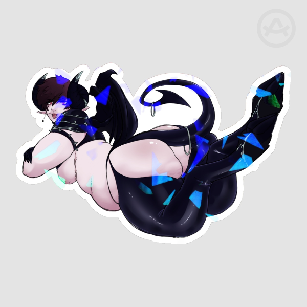 Chubby Demon Boy Sticker