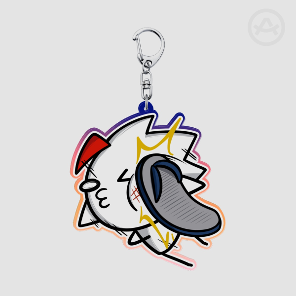 Dando Chancla Slap Acrylic Keychain