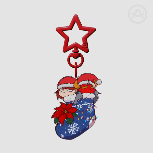 Hellven Christmas Stocking Keychain