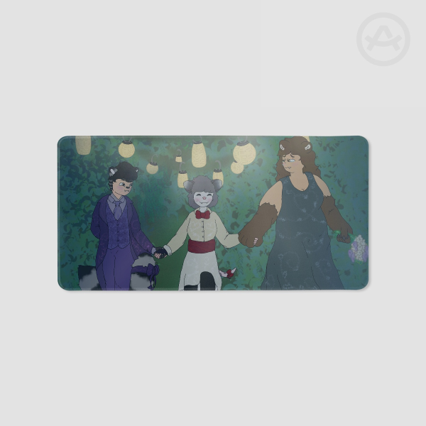 Wooded Wedding Desk Pad