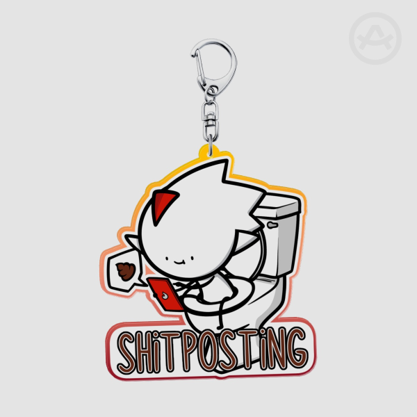 Dando Shitposting Acrylic Keychain