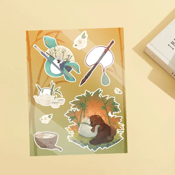 Bingyuan Critters Stickers Sheet