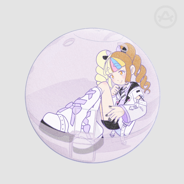 Gachapon Galaco Alt Ribbons Plush Badge