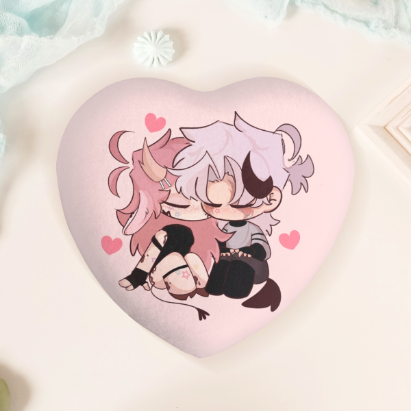 StelIx Heart Shape Plush Badge